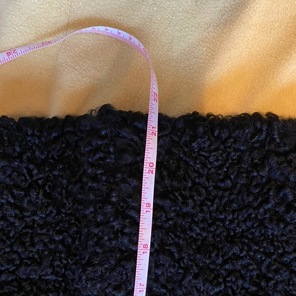 Women's Black Persian lamb Fur Collar Jacket - Picture 4 of 6